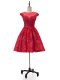 Sumptuous Red Sleeveless Lace Lace Up Hoco Dress for Prom and Party and Beach