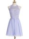 Lavender Bridesmaid Dresses Prom and Party and Wedding Party with Lace Halter Top Sleeveless Lace Up