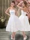 Sophisticated Organza Sweetheart Sleeveless Lace Up Appliques and Embroidery and Belt Wedding Dress in White