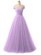 Lavender Off The Shoulder Neckline Ruching Military Ball Dresses Sleeveless Lace Up