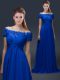Chiffon Short Sleeves Floor Length Mother Of The Bride Dress and Appliques