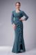 Mermaid Mother Of The Bride Dress Navy Blue Straps Chiffon Sleeveless Floor Length Zipper