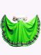 Taffeta Off The Shoulder Short Sleeves Lace Up Ruffled Layers Vestidos de Quinceanera in Green
