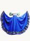 Great Royal Blue Short Sleeves Floor Length Ruffled Layers Lace Up Quinceanera Gown