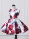Latest Multi-color Sleeveless Printed Zipper Girls Pageant Dresses for Wedding Party