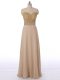 Affordable Champagne Quinceanera Dama Dress Prom and Party and Wedding Party with Beading Scoop Sleeveless Zipper