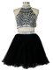 Glorious Tulle Sleeveless Mini Length Dress for Prom and Beading
