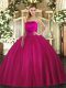 Best Selling Sleeveless Lace Up Floor Length Ruching Quinceanera Gowns