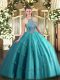 Vintage Halter Top Sleeveless Tulle Quinceanera Dress Beading and Appliques Lace Up