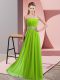 Floor Length Empire Sleeveless Dress for Prom Lace Up
