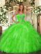 Sweet 16 Quinceanera Dress Sweet 16 and Quinceanera with Beading and Ruffles Sweetheart Sleeveless Lace Up