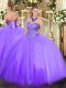 On Sale Lavender Sweetheart Lace Up Appliques Sweet 16 Dresses Sleeveless
