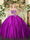 Customized Sleeveless Beading Lace Up 15th Birthday Dress