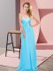 Extravagant Sweetheart Sleeveless Chiffon Prom Gown Ruching Lace Up