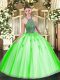 Lace Up 15 Quinceanera Dress Beading Sleeveless Floor Length