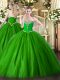 Superior Green Lace Up Quinceanera Gowns Beading Sleeveless Floor Length