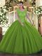Quinceanera Gowns Military Ball and Sweet 16 and Quinceanera with Beading Scoop Sleeveless Backless