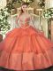 Admirable Sweetheart Sleeveless Tulle Sweet 16 Quinceanera Dress Beading and Ruffled Layers Lace Up