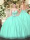 Great Apple Green Ball Gowns Sweetheart Sleeveless Satin Floor Length Lace Up Beading 15 Quinceanera Dress