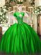 Ideal Satin Sleeveless Floor Length Quince Ball Gowns and Beading