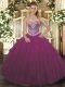 Floor Length Burgundy Quince Ball Gowns Sweetheart Sleeveless Lace Up