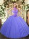Hot Selling Floor Length Lace Up Vestidos de Quinceanera Lavender for Sweet 16 and Quinceanera with Beading and Embroidery