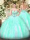 Dramatic Sweetheart Sleeveless Tulle Ball Gown Prom Dress Beading and Ruffles Lace Up