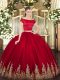 Vintage Off The Shoulder Short Sleeves Tulle 15th Birthday Dress Appliques Zipper