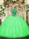 Fantastic Sleeveless Tulle Zipper 15th Birthday Dress for Sweet 16 and Quinceanera
