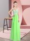 Sleeveless Floor Length Lace Zipper Prom Dresses