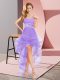 Tulle Sweetheart Sleeveless Lace Up Beading Bridesmaids Dress in Lavender