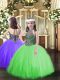 Pretty Tulle Sleeveless Floor Length Pageant Dress for Teens and Beading