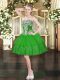 Fantastic Green Sleeveless Organza Lace Up Prom Dresses for Prom and Party