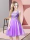 Discount Lavender Zipper Scoop Beading Prom Dresses Tulle Sleeveless