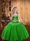 Hot Selling Organza Sleeveless Floor Length Pageant Dress for Teens and Embroidery