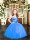 Inexpensive Sleeveless Lace Up High Low Beading Pageant Dress for Teens