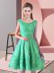 Dazzling Turquoise Sleeveless Lace Lace Up Prom Dresses for Prom and Party