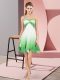 Suitable Multi-color Fading Color Lace Up One Shoulder Sleeveless Asymmetrical Prom Evening Gown Beading