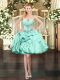 Discount Mini Length Apple Green Homecoming Dress Sweetheart Sleeveless Lace Up