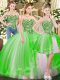 Sweetheart Sleeveless Tulle Quinceanera Gown Beading Lace Up