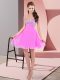 Lovely Mini Length Empire Sleeveless Lilac Homecoming Dress Lace Up