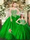 Beauteous Sweetheart Sleeveless Tulle Quinceanera Gowns Beading Lace Up
