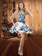 Adorable White Lace Up Sweetheart Embroidery Evening Dress Satin Sleeveless