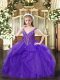 Floor Length Ball Gowns Sleeveless Eggplant Purple Custom Made Pageant Dress Zipper