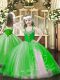 Most Popular Sleeveless Lace Up Floor Length Beading Pageant Gowns For Girls