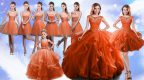 Sumptuous Floor Length Lace Up Quinceanera Dresses Rust Red for Military Ball and Sweet 16 and Quinceanera with Beading and Ruffles
