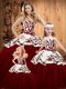 New Arrival Sleeveless Tulle Floor Length Lace Up Quinceanera Gowns in Wine Red with Embroidery