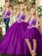 Decent Sleeveless Lace Up Floor Length Beading Quinceanera Gowns