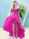 Colorful Short Sleeves Beading Lace Up Prom Party Dress