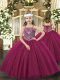 Custom Fit Sleeveless Lace Up Floor Length Beading Pageant Dress for Teens